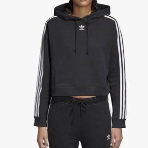 Adidas Original essentials 3- stripes crop hoodie size xs